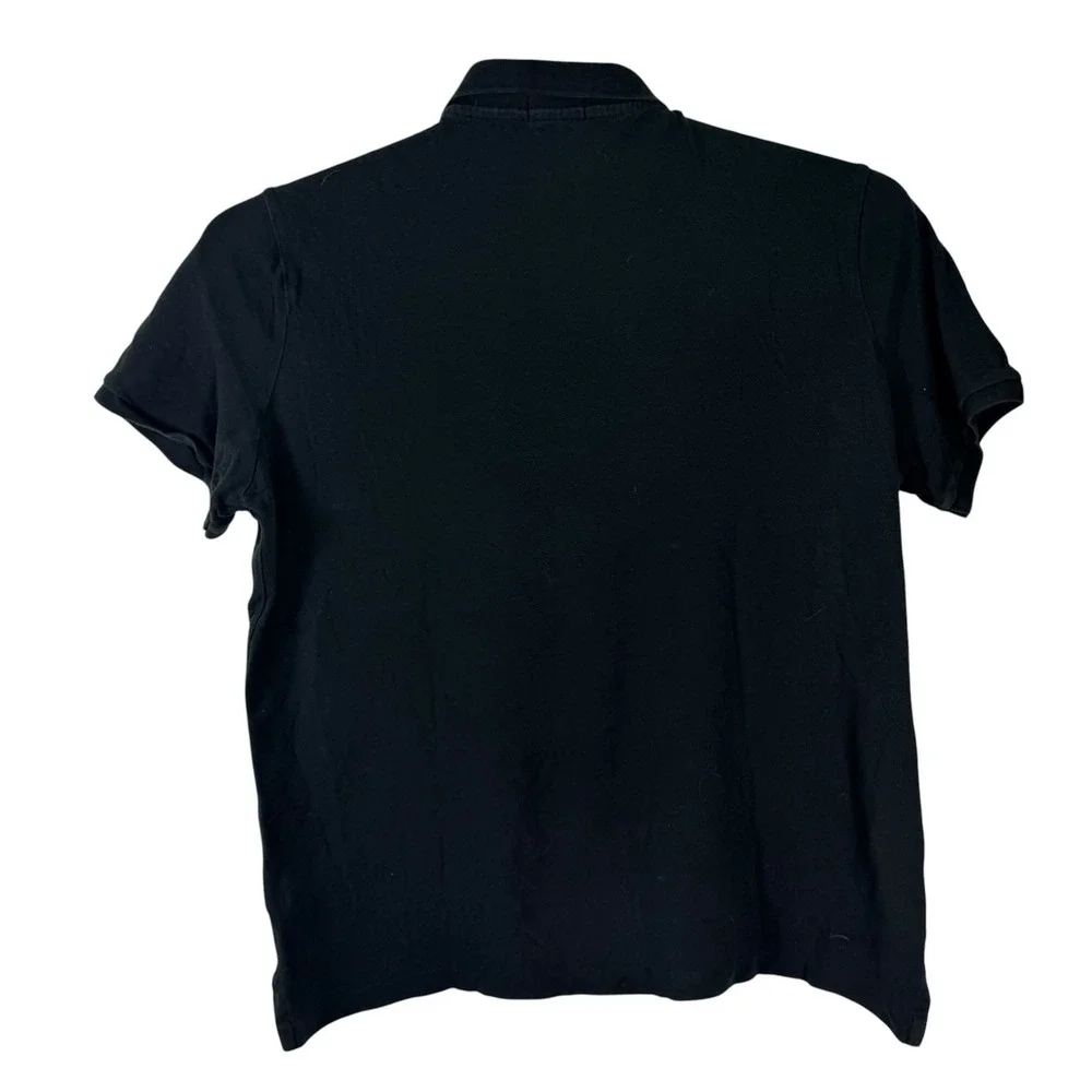 Polo Ralph Lauren Polo Shirt Men XXL Black Classic Fit Cotton Red Pony Logo Golf